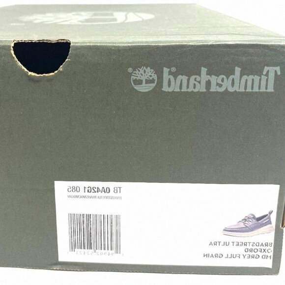 ?MEGA SALE?Timberland Bradstreet Oxford Full Grain Silver 085 0A42G1 TB Men
